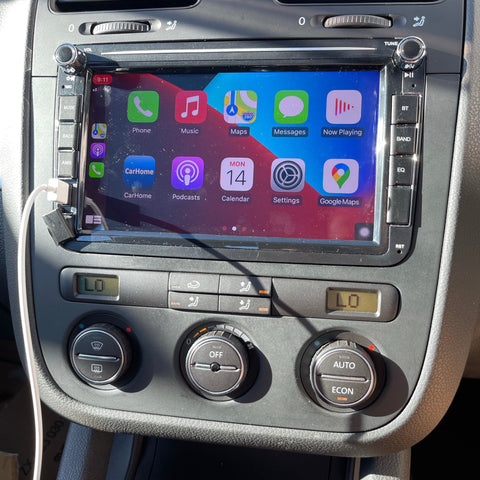 **SPECIAL** Car Stereo with Apple CarPlay / Android Auto + HD Camera Suit VW Golf MK5 MK6 Car Stereo Double DIN Head Unit, Bluetooth