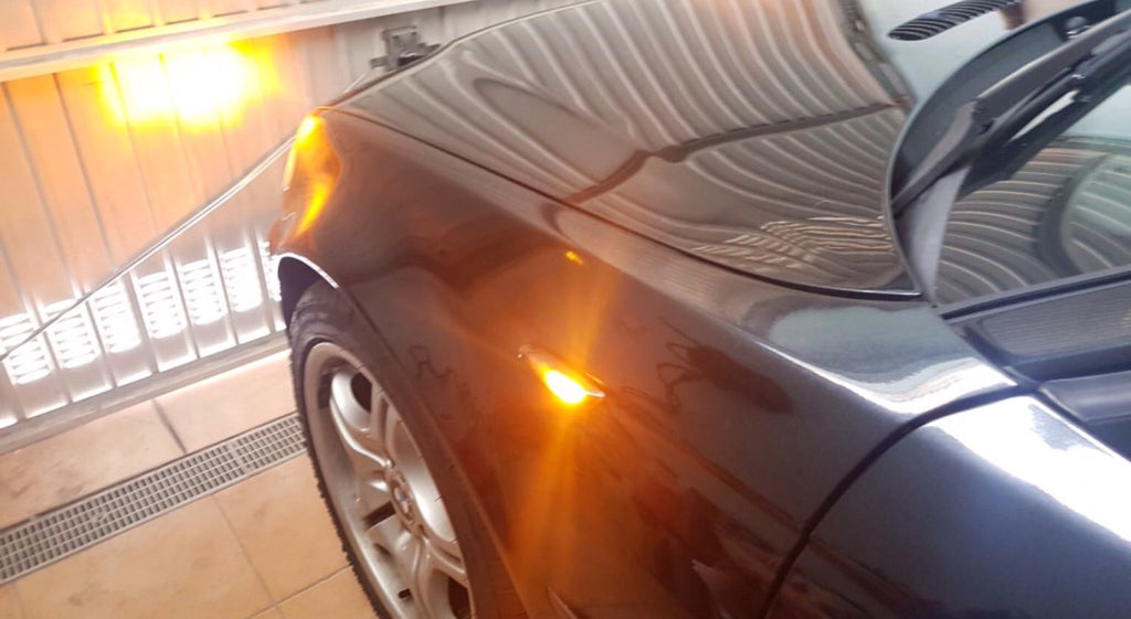 Dynamic Smoked LED Side Indicator Turn Signal Lights For BMW E90 E91 E92 E93 E60 E87 E82 E46