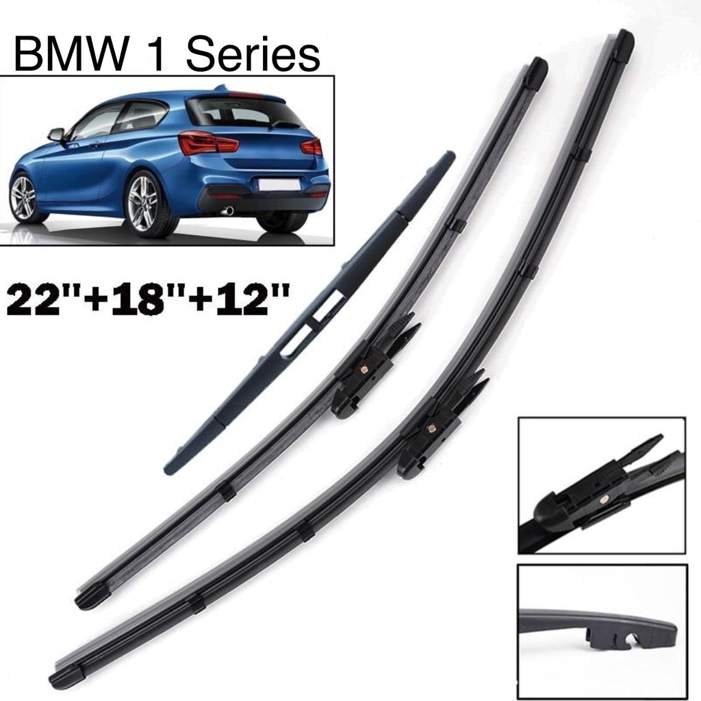 Windscreen Wiper Blades For BMW 1 Series F20 F21 Front Rear Window Set 2011-2017