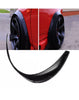 4PC x Plastic Car Body Wheel Eyebrow Fender Flares Flexible Durable (Matte Bl Q1R2)