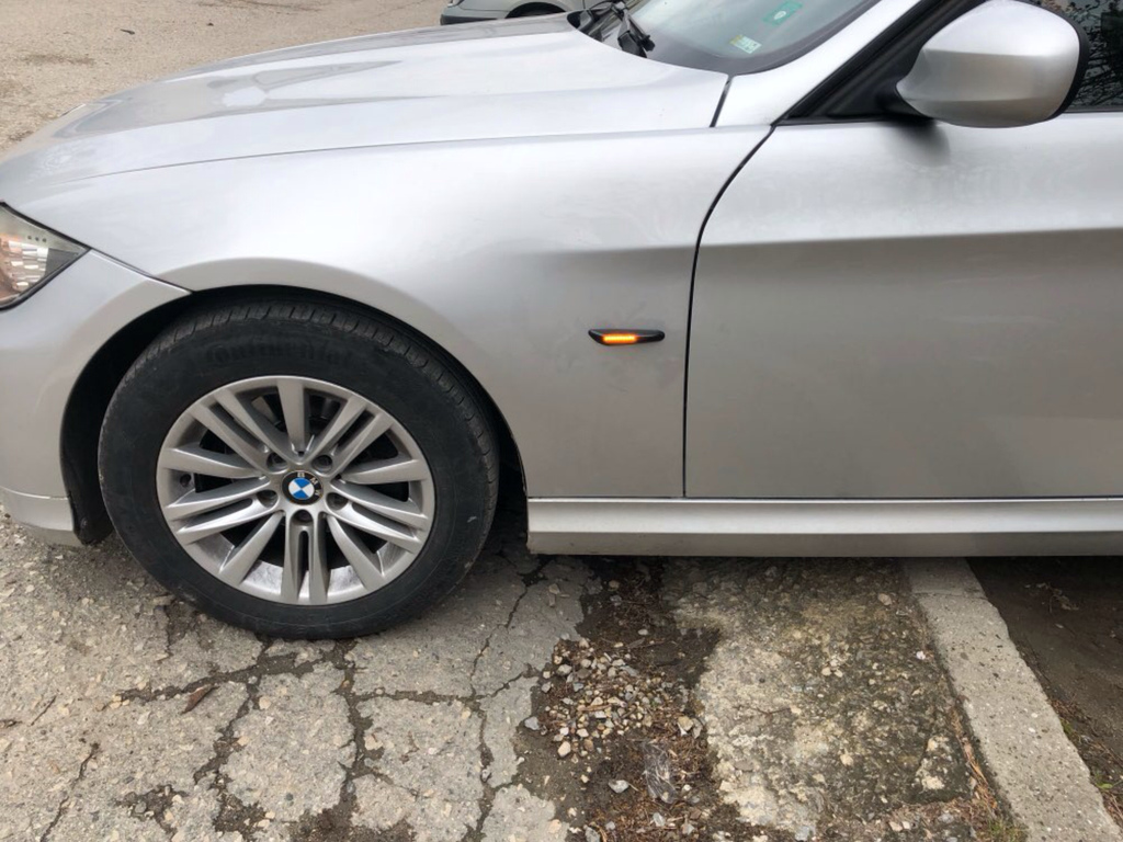 Dynamic Smoked LED Side Indicator Turn Signal Lights For BMW E90 E91 E92 E93 E60 E87 E82 E46