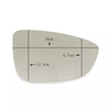 Left Wing Mirror Glass for VW JETTA 4 PASSAT ALLTRACK CC B7 SCIROCCO EOS 2009+