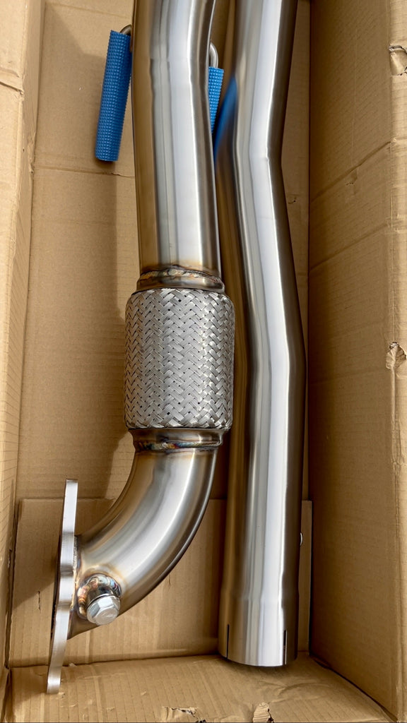 ** SPECIAL** KCP Stainless Decat Downpipe Suit For VW Golf MK5 MK6 GTI Audi A3 8P 2.0T 1.8T Exhaust Kiwi car Parts nz