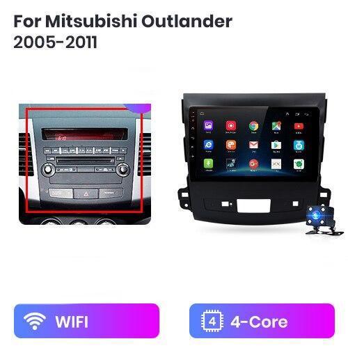 Android 11.0 2G+32G Car Radio Multimedia Player Supports Apple CarPlay Android Auto, GPS NZ Map For Mitsubishi Outlander XL 2 2005-2011 4007