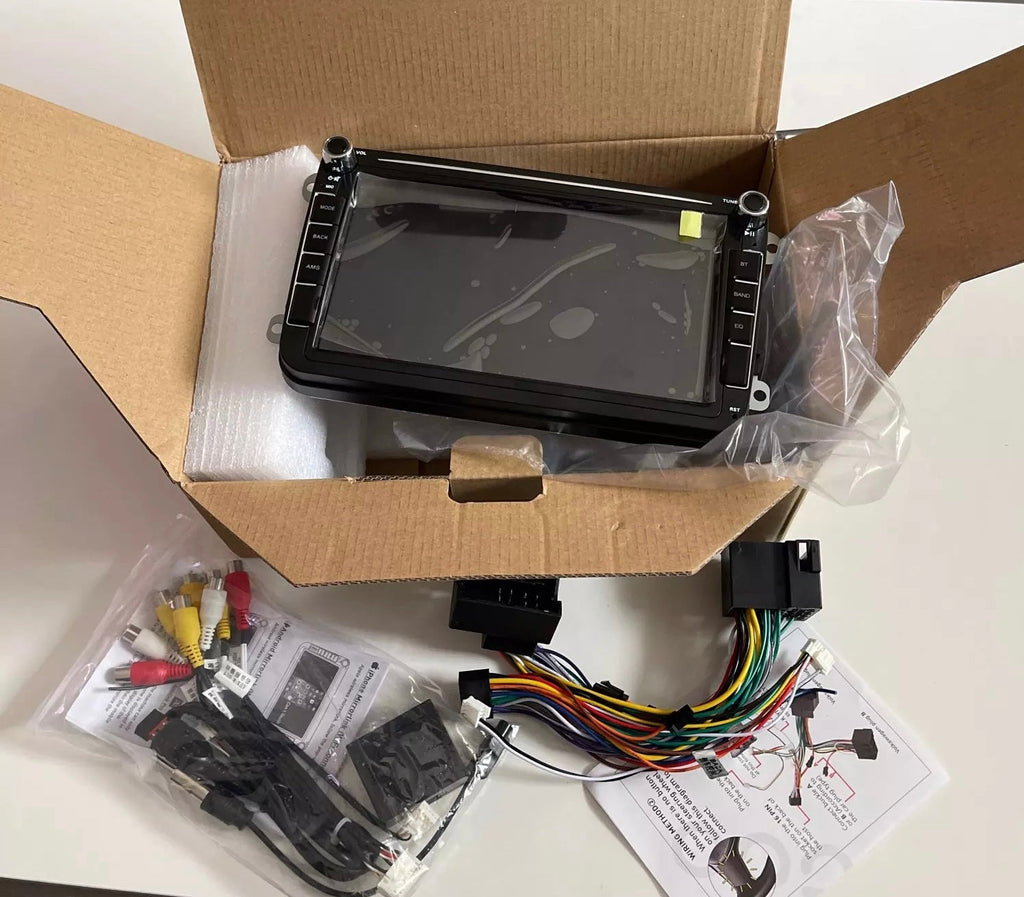 Car Stereo with Apple CarPlay / Android Auto Suit VW Golf MK5 MK6 Car Stereo Double DIN Head Unit, Bluetooth