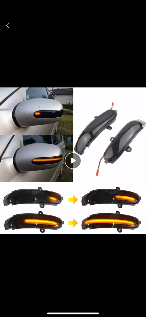 Dynamic Indicator Blinker Suit For Mercedes Benz C Class W203 S203 CL203 2001-2007 LED Turn Signal Side Mirror Light