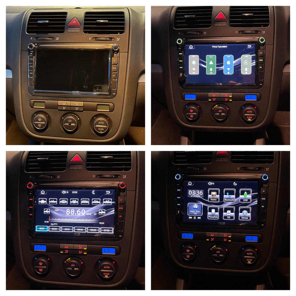 **SPECIAL** Car Stereo Suit VW Golf MK5 MK6 with Apple CarPlay / Android Auto Double DIN Head Unit, Bluetooth