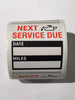 50 PCS Oil Change Service Reminder Windscreen Stickers