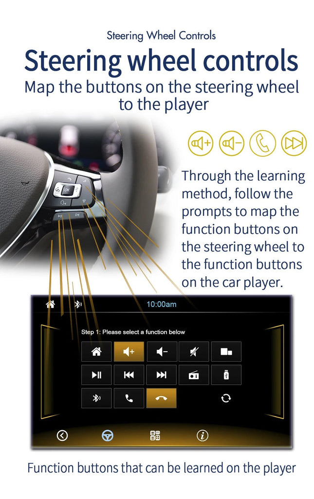 1Din Carplay Radio Car MP5 Player Mirror Link Handsfree With Camera 7" Touch Screen USB TF Video Audio Head Unit