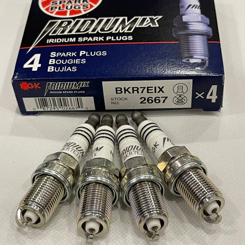 NGK 2.0T Spark Plugs Set of 4 Suitable For VW Audi NGK BKR7EIX (NGK 2667) PFR7S8EG