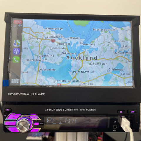 7 Inch 1 DIN Car Stereo Radio Auto MP5 MP4 MP3 Player Retractable bluetooth 1 Din with Apple Carplay / Android Auto