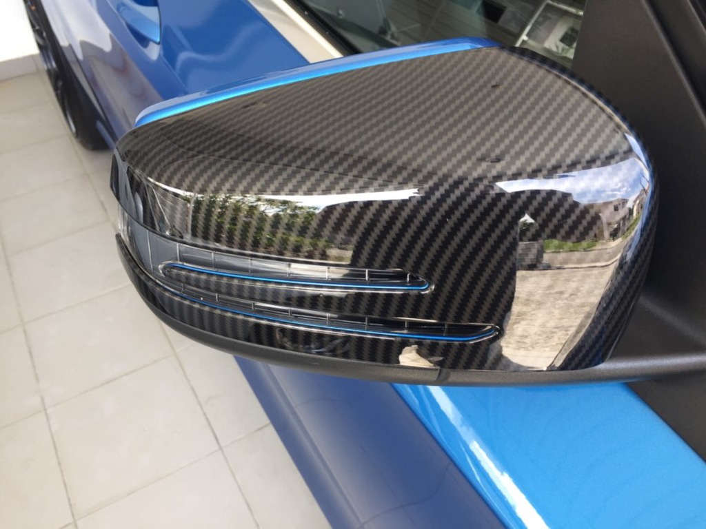 1 Pair Rearview Mirror Cover Trim Suit for Mercedes Benz A B C E GLA Class W204 W212