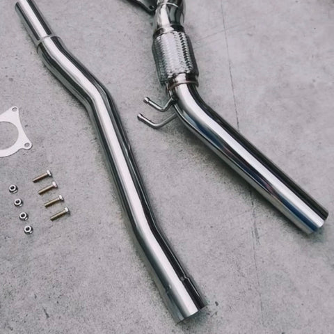 Only 1 12.09
High Flow 3” Catless Downpipe Exhaust For AUDI 8P A3 / S3 AWD VW Golf 6 R 2.0T NZ Stock Auckland warehouse