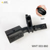 ABS Wheel Speed Sensor WHT003863 WHT003860 WHT003861 WHT003862 5U0927753

Fronts were WHT 003 860, WHT 003 861 but the rears supplied are WHT 003 862 , WHT 003 863 And when i pulled the rears out they were grey and 57A/56A. 
Car is a 2014 vw mk7r.