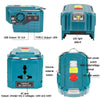 Outdoor Portable Inverter 200W AC 220V Modified Sine Wave Power Adapter 200W Power Inverter Compatible with Bosch 18v Batteries