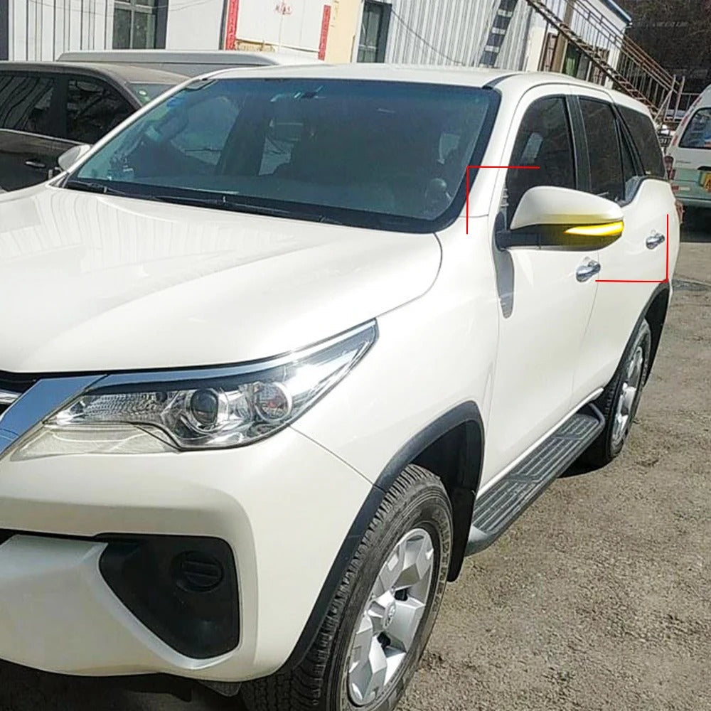 Suitable For Toyota Hilux Revo Fortuner Innova 2016 - 2021 Side Rear View Mirror Indicator LED Dynamic Turn Signal Light Sequential Lamp