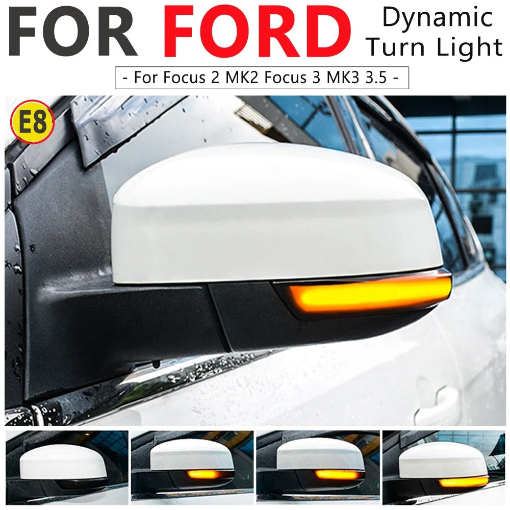 Turn Signal Light Flowing Water Blinker Sequential Side Mirror Indicator Blinker For Ford Focus 2 3 Mk2 Mk3 For Mondeo Mk4