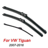 Wiper LHD RHD Front Rear Wiper Blades Set For VW Tiguan 2007-2016 Windshield Windscreen Front Rear Window 24"+21"+13"