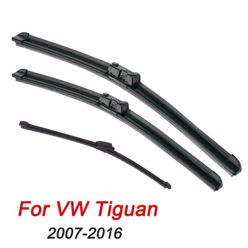 Wiper LHD RHD Front Rear Wiper Blades Set For VW Tiguan 2007-2016 Windshield Windscreen Front Rear Window 24"+21"+13"