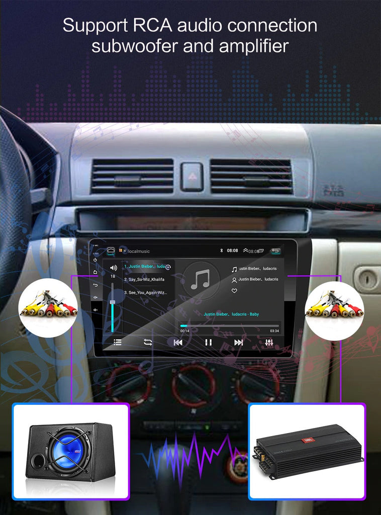 Car Stereo Android 4G+64G For Mazda 3 Axela 2009-2012 Supports Apple Car Play / Android Auto + Camera GPS Navigation Radio Stereo WIFI Multimedia Player