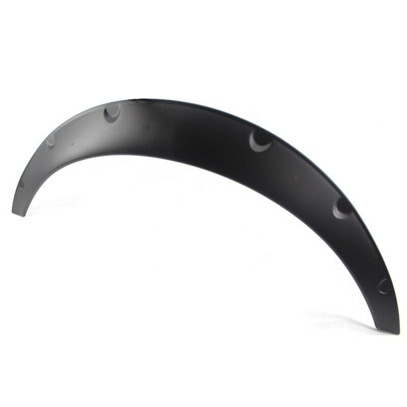4PC x Plastic Car Body Wheel Eyebrow Fender Flares Flexible Durable (Matte Bl Q1R2)