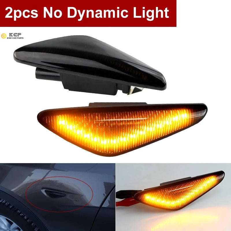 2PC For BMW X3 F25 2011-2017 X5 E70 2007-2013 X6 E71 E72 2008-2014 No Dynamic LED Light Side Marker Sequential Indicator Blinker
