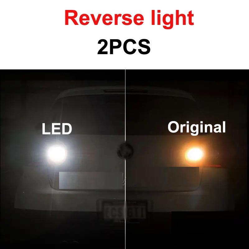 LED Bulb Kit for VW Golf MK5 - White Reverse Bulb + Under Mirror + License Plate for VW for Golf 5 MK5 MK V LED Exterior + Parking light kit 2005-2009