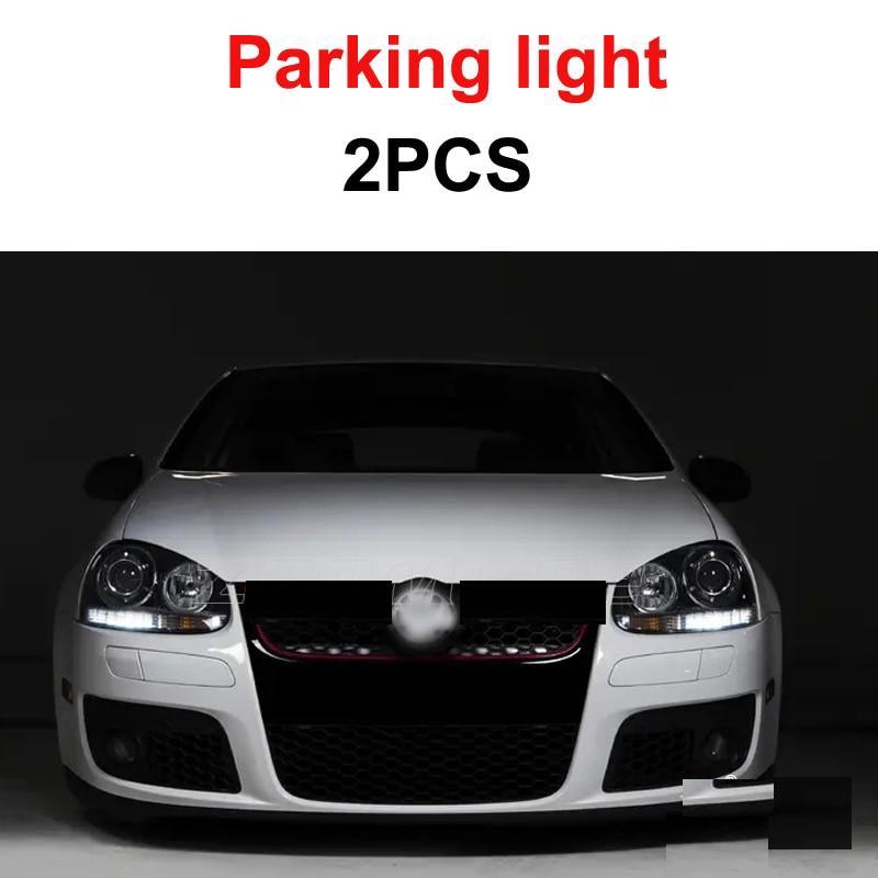 LED Bulb Kit for VW Golf MK5 - White Reverse Bulb + Under Mirror + License Plate for VW for Golf 5 MK5 MK V LED Exterior + Parking light kit 2005-2009