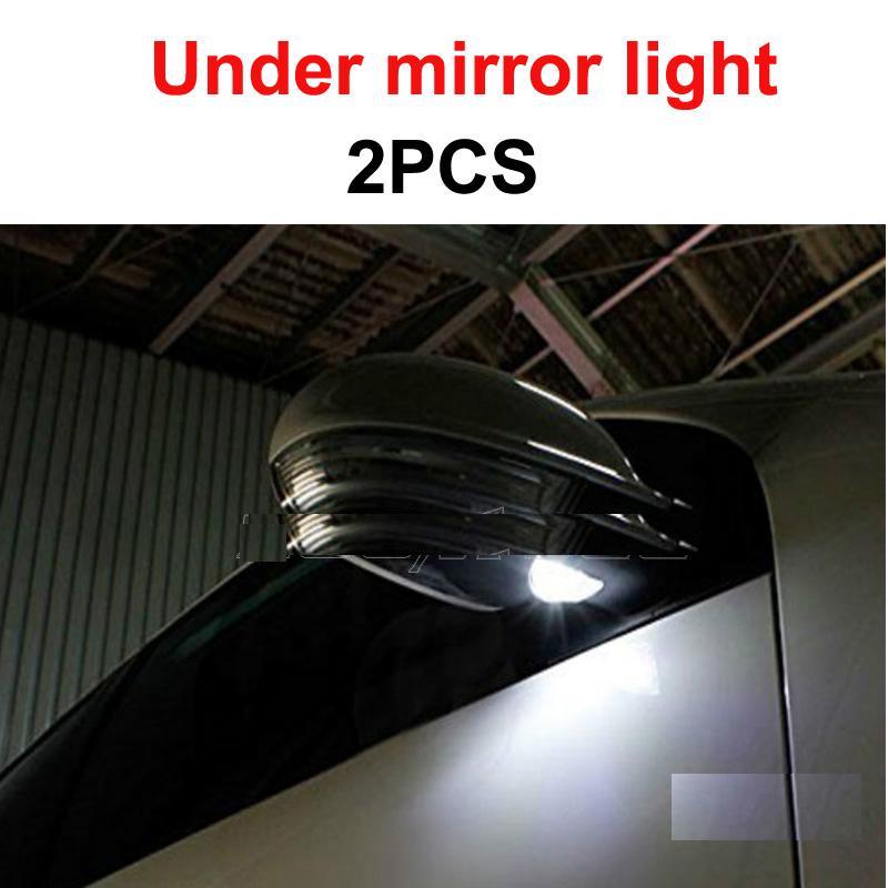 LED Bulb Kit for VW Golf MK5 - White Reverse Bulb + Under Mirror + License Plate for VW for Golf 5 MK5 MK V GTI LED Exterior + Parking light kit 2005-2009