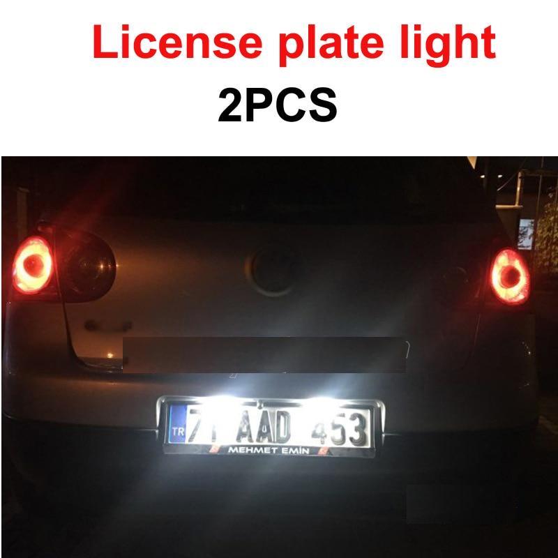 LED Bulb Kit for VW Golf MK5 - White Reverse Bulb + Under Mirror + License Plate for VW for Golf 5 MK5 MK V LED Exterior + Parking light kit 2005-2009