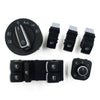 VW Headlight Window Mirror Switch kit - 6 Pcs for VW Golf 5